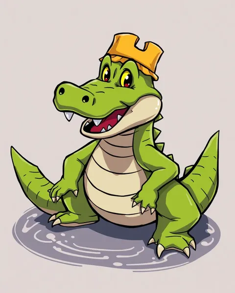 Images de cartoons de crocodile pour le fun