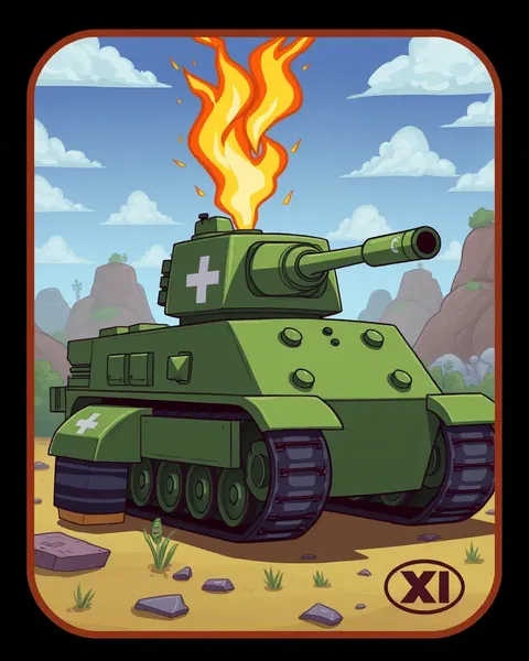 Images de cartoons de tank gratuites pour téléchargement