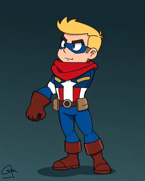 Images de cartoons du Captaine America