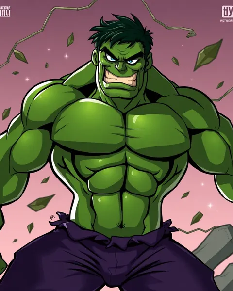 Images de cartoons du Hulk Marvel