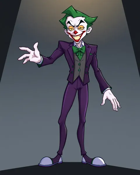 Images de cartoons du Joker vêtues différemment