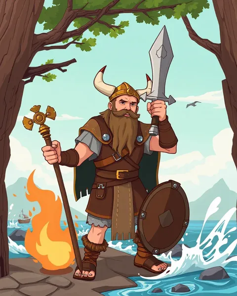 Images de cartoons mignons de Vikings