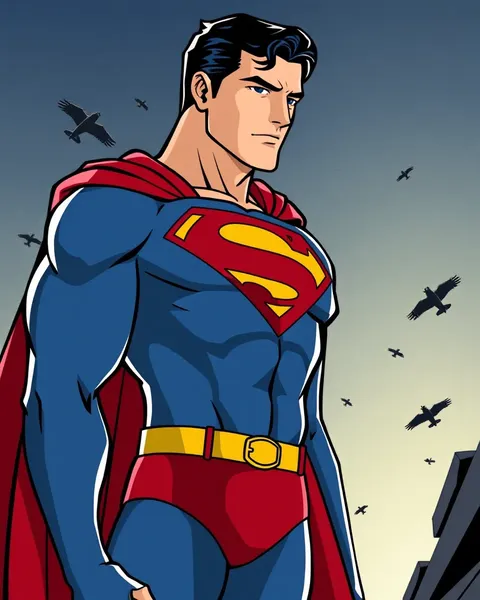 Images de cartoons vintage de Superman pour nostalgie