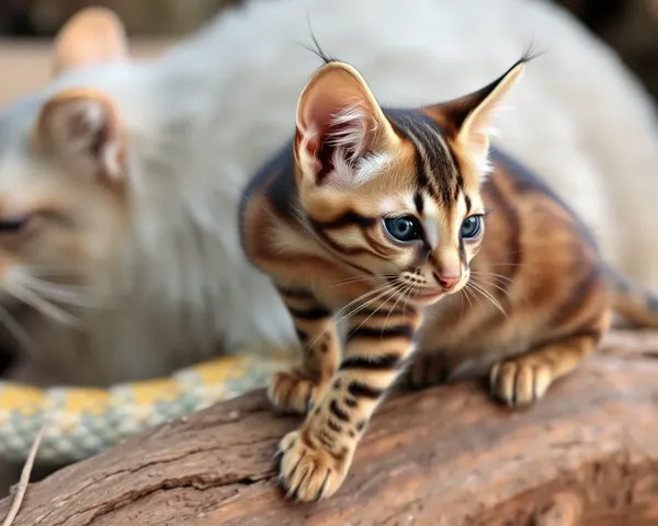 Images de chat à queue de rat pour des études scientifiques