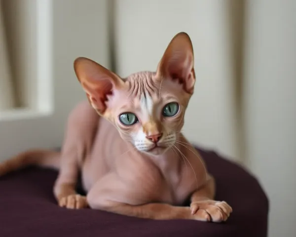 Images de chats Devon Rex : portraits féminins étranges