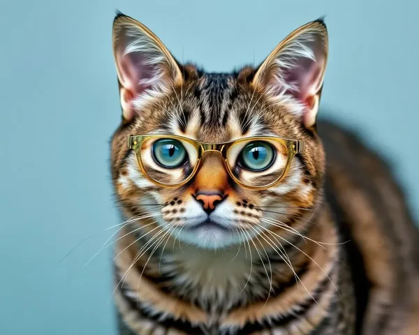 Images de chats portant des lunettes pour les réseaux sociaux