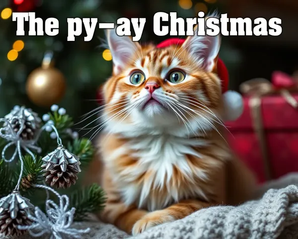 Images de chats rigolos pour Noël joyeux