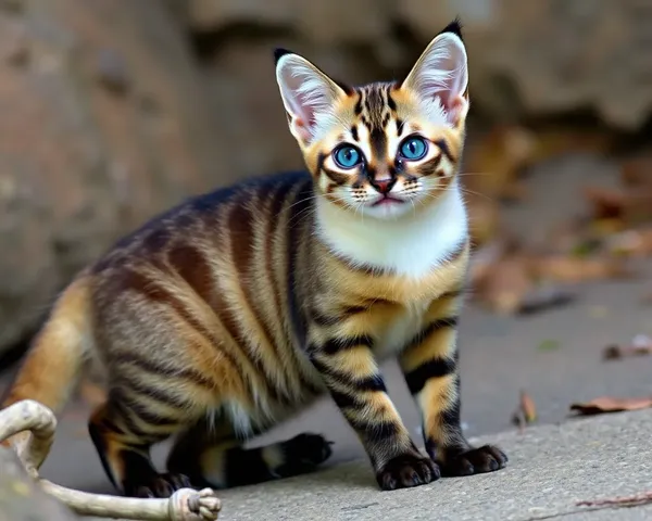 Images de chats à queue annelée dans différents contextes