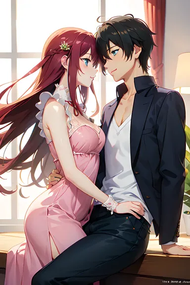 Images de couples anime mignons de moments doux