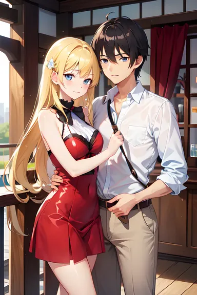 Images de couples animeux suaves qui remplissent les cœurs de joie