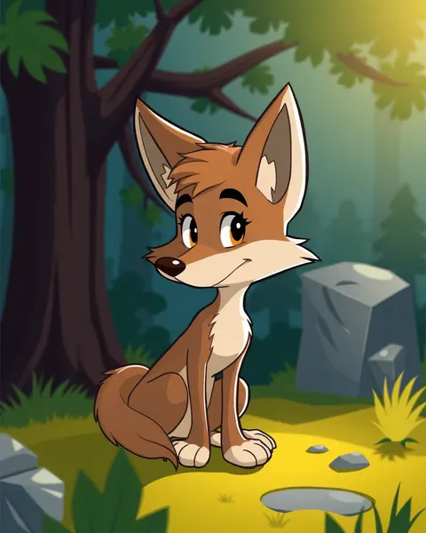 Images de coyote cartoon apportant une joie et une fantaisie