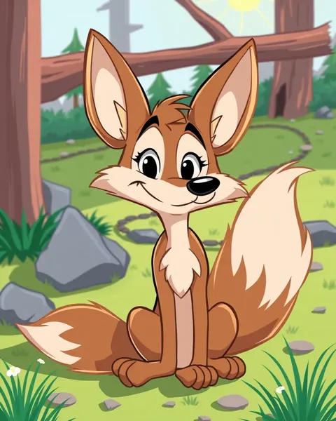 Images de coyote pour des aventures de cartoon pour enfants