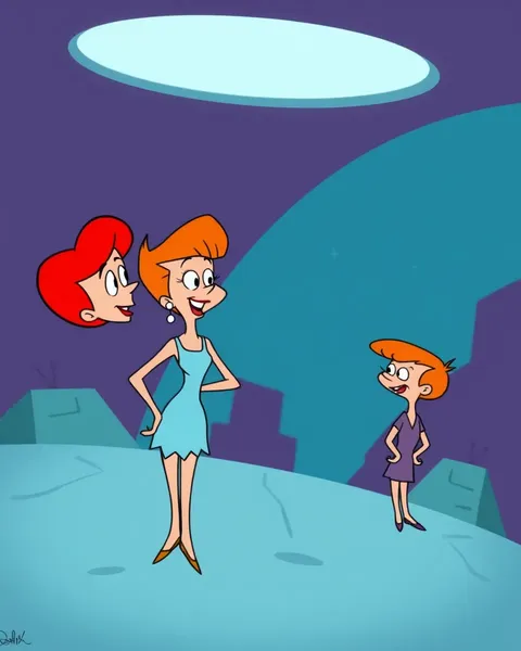 Images de dessins animés de Jetsons vintage en couleur