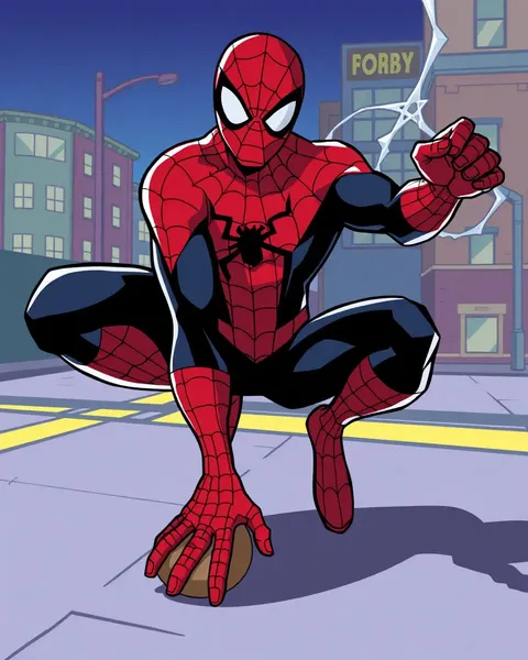 Images de dessins de Spider-Man en cartoon gratuit