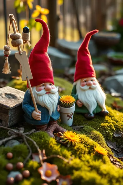 Images de gnomes souhaitant bon matin délicieux