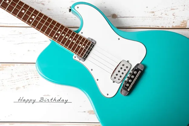 Images de guitare pour les fêtes d'anniversaire