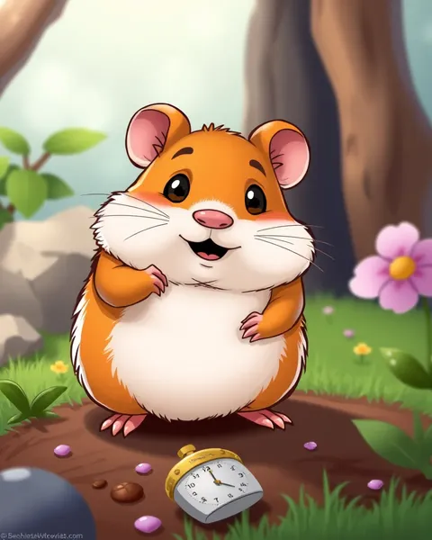 Images de hamsters de cartoon : un spectacle d'amis fourrés adorables