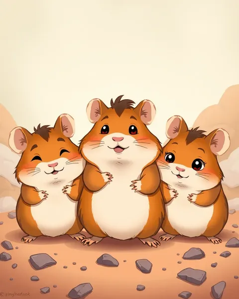 Images de hamsters en cartoon