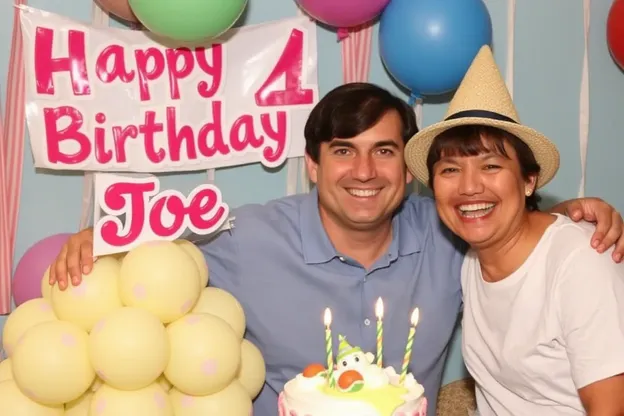 Images de joie pour le anniversaire de Joe, célébrez avec amour