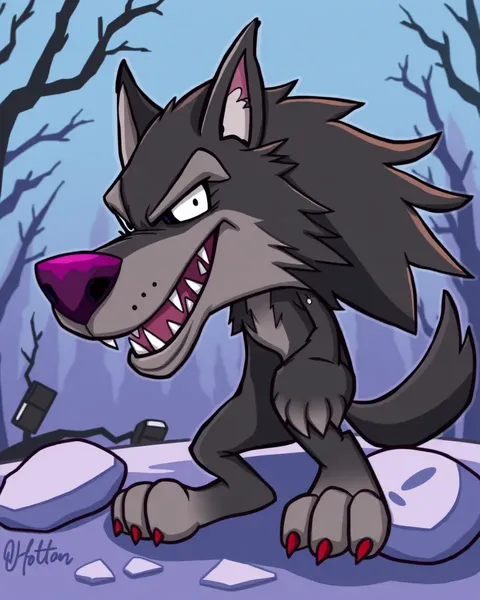 Images de loups-garous cartoon pour les amateurs d'animation