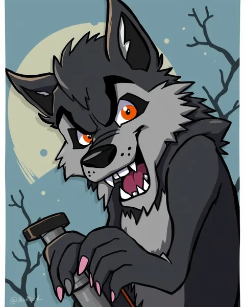 Images de loups-garous de cartoon : illustrations uniques