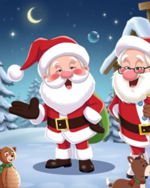 Images de madame claus dans l'esprit des fêtes dans un cartoon