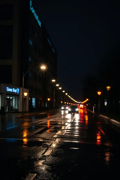 Images de nuit avec la pluie Créent des scènes ensorcelantes et rêveuses