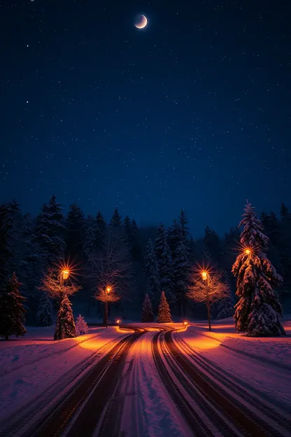 Images de nuit d'hiver pour un sommeil paisible