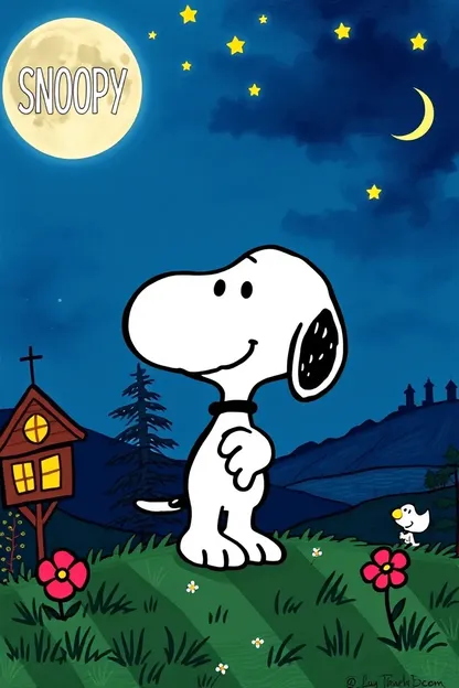 Images de nuit de Snoopy collection