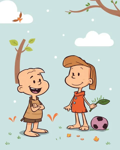 Images de peanuts en cartoon pour le divertissement des enfants