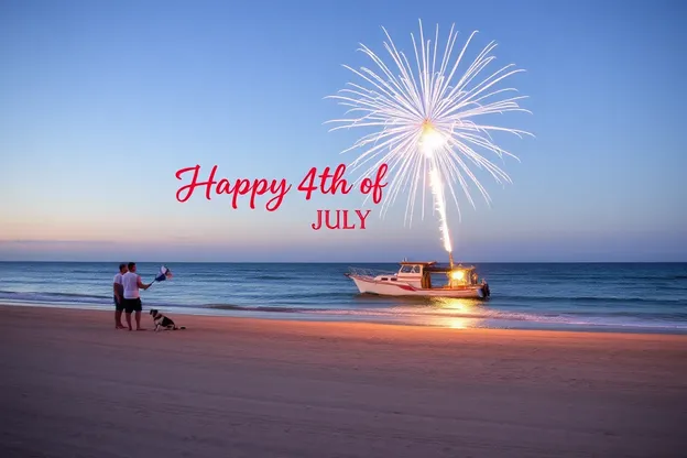 Images de plage pour les célébrations du 4 juillet