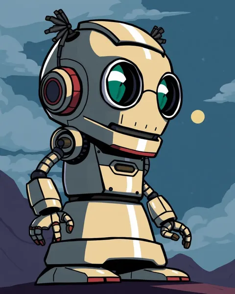 Images de robot en cartoon pour le divertissement