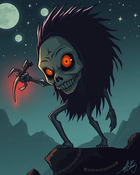 Images de skinwalker de cartoon révélant des créatures mystérieuses