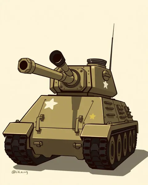 Images de tank de cartoon pour les amateurs d'art