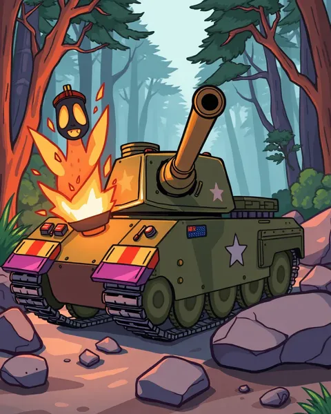 Images de tanks de dessins animés en qualité HD