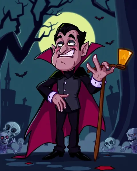 Images de vampires Dracula de cartoons gratuites