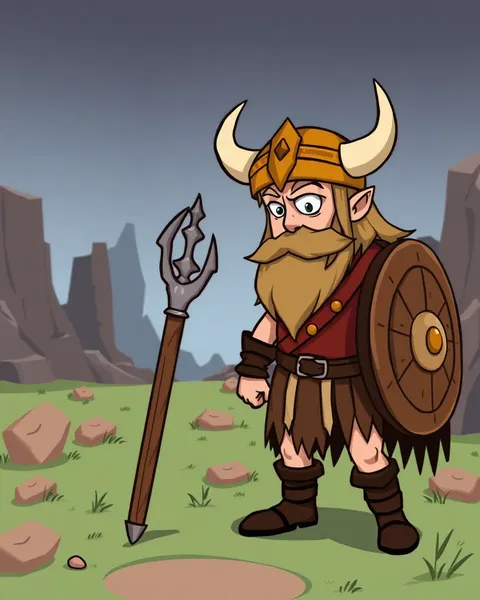 Images de vikings en cartoon : figures historiques en forme de cartoon