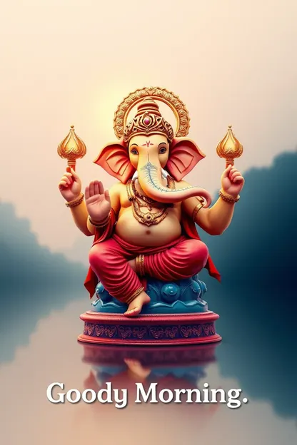 Images du matin de Ganapathi avec des vibrations positives seulement