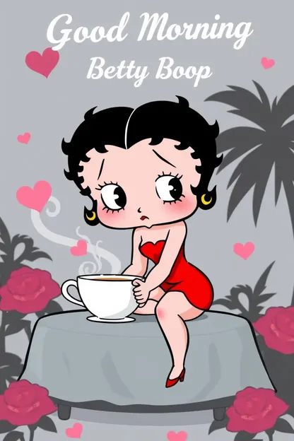 Images du matin de bonheur de Betty Boop