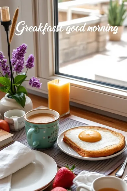 Images du petit déjeuner pour un matin frais