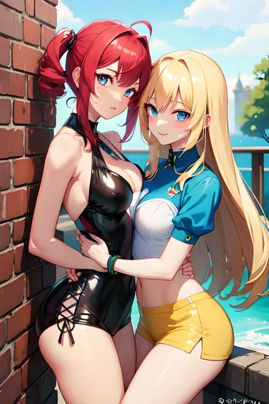 Images et illustrations anime lesbienne