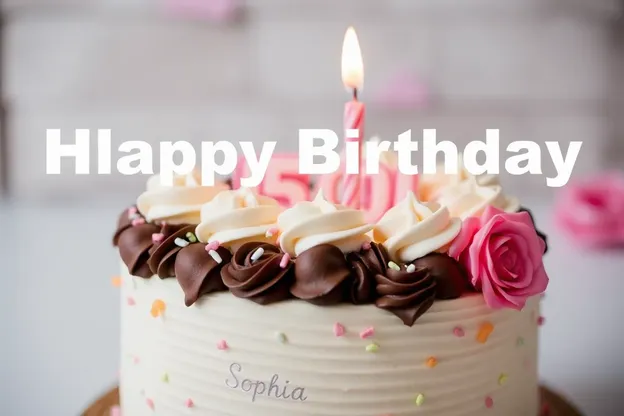 Images et souhaits de joyeux anniversaire pour Sophia