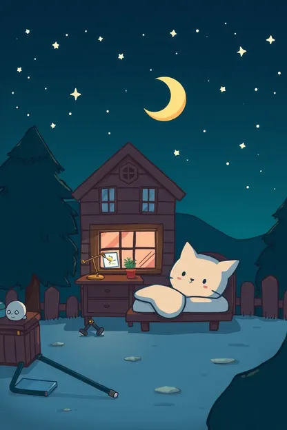 Images mignonnes de bonne nuit, sommeil calme