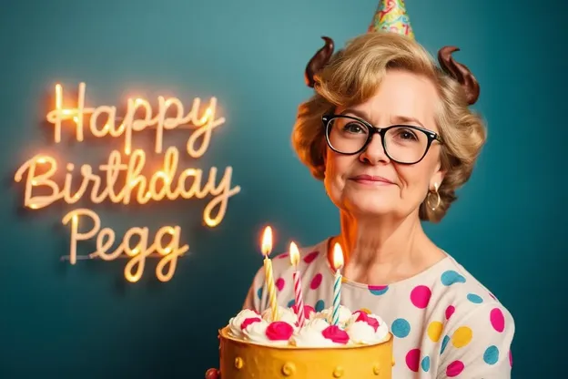 Images spéciales de bon anniversaire pour Peggy