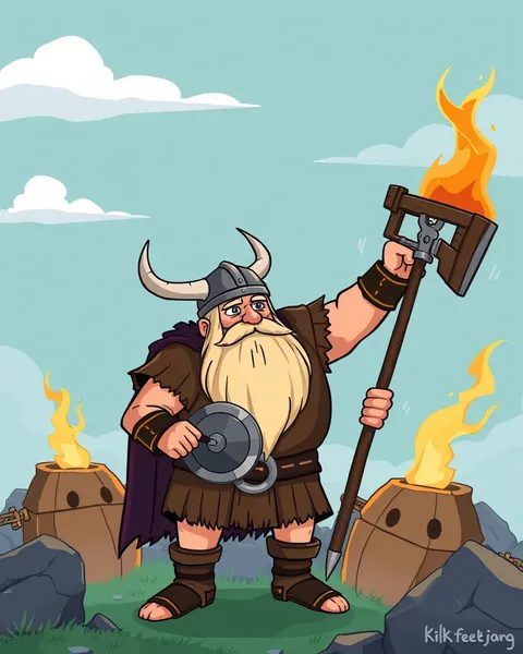 Images vikings dessin animé : une collection d'illustrations