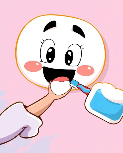 Images éducatives de brushing des dents en cartoon en ligne