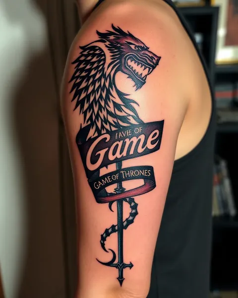 Imprègne ton amour pour Game of Thrones avec des tatouages