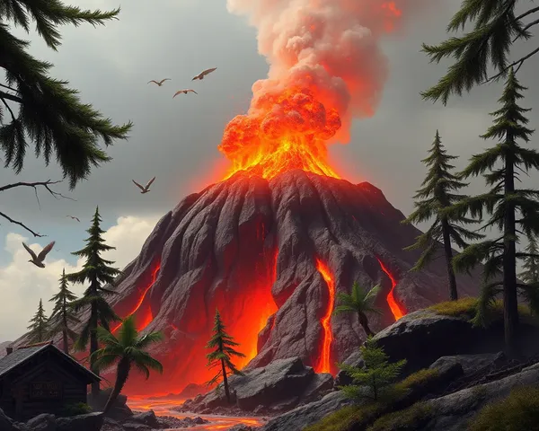 Information sur l'image PNG de feu volcanique