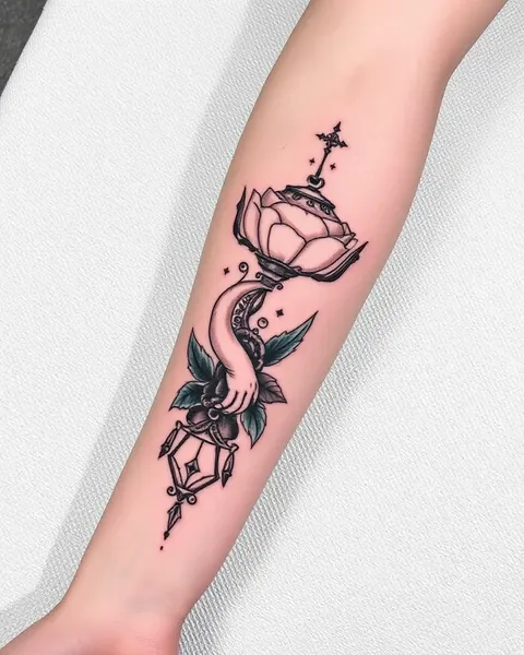 Inspiration de conception de tatouage de poignet féminin