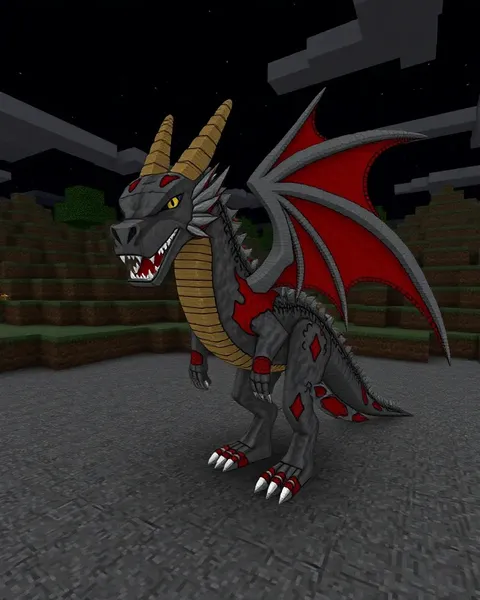 Inspiration de tatouage de dragon pour la peau de Minecraft